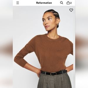 Reformation cashmere crew sweater
